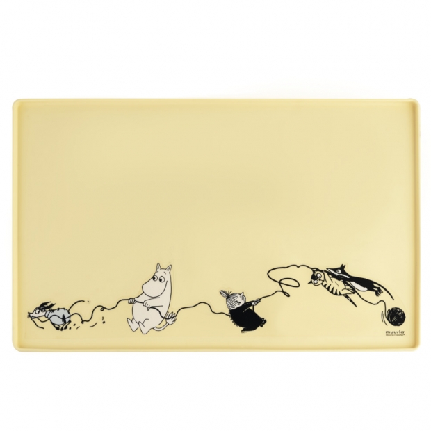 Moomin Pets dog bowl mat 48x30cm, yellow