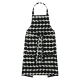 Räsymatto kitchen apron, black