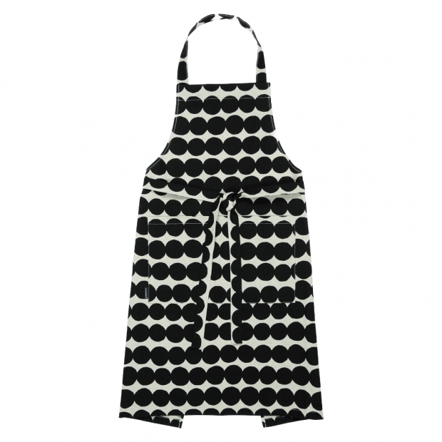 Räsymatto kitchen apron, black