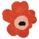 Unikko bath mat 73x74, orange red-powder