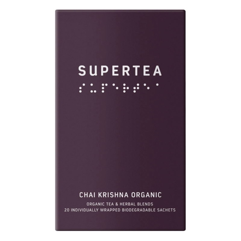 Bio černý čaj Chai Krishna SUPERTEA, 20 sáčků