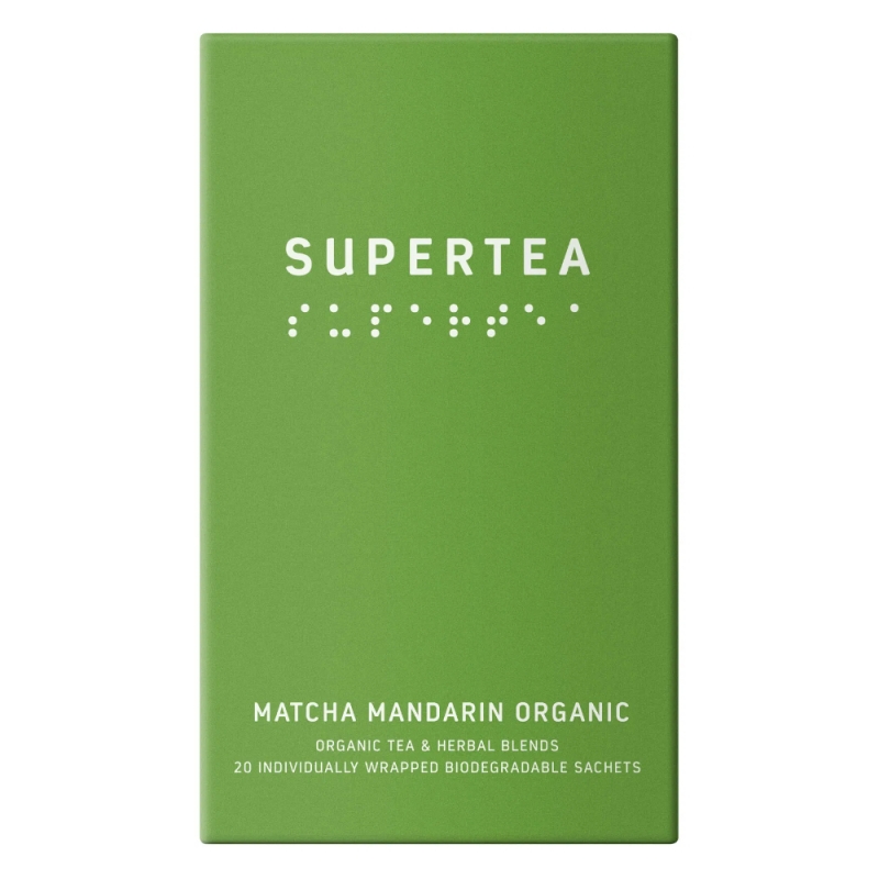 Organic herbal tea Matcha Mandarin SUPERTEA, 20 bags