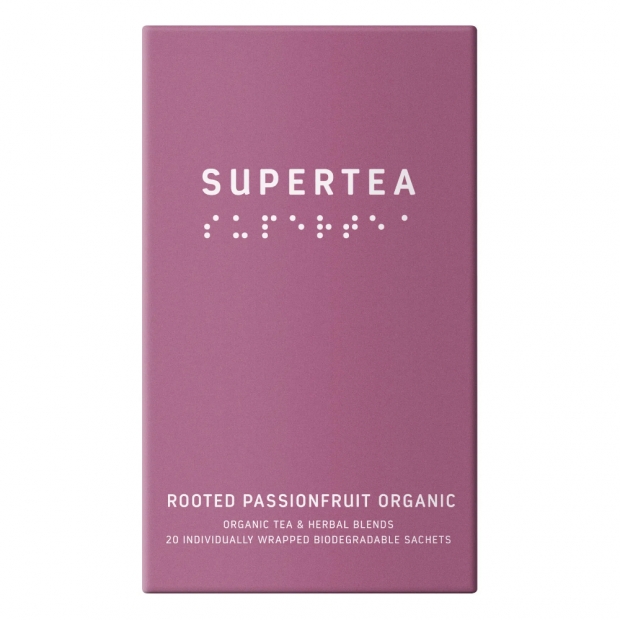 Bio zelený čaj Rooted Passionfruit SUPERTEA, 20 sáčkov
