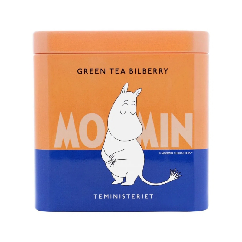 Sypaný zelený čaj Moomin Bilberry, 100g / čučoriedka