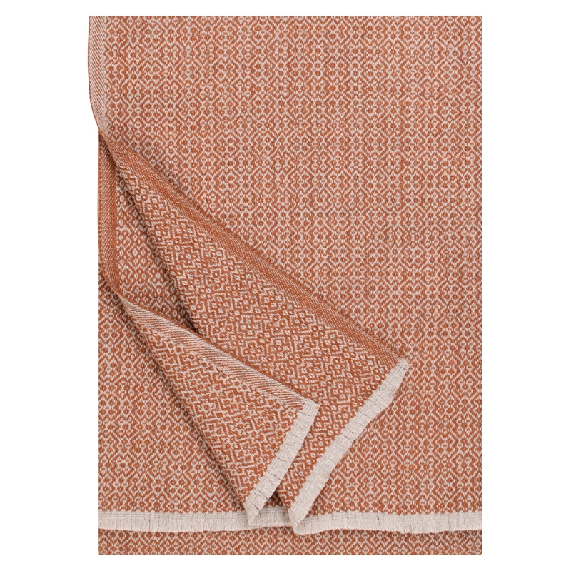 Merino blanket Koli 150x170, beige-cinnamon