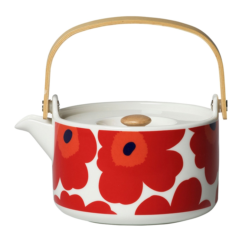Oiva Unikko kettle 0.7l, red