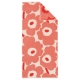 Unikko towel, coral red
