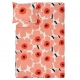 Unikko bedding 150x210, coral red