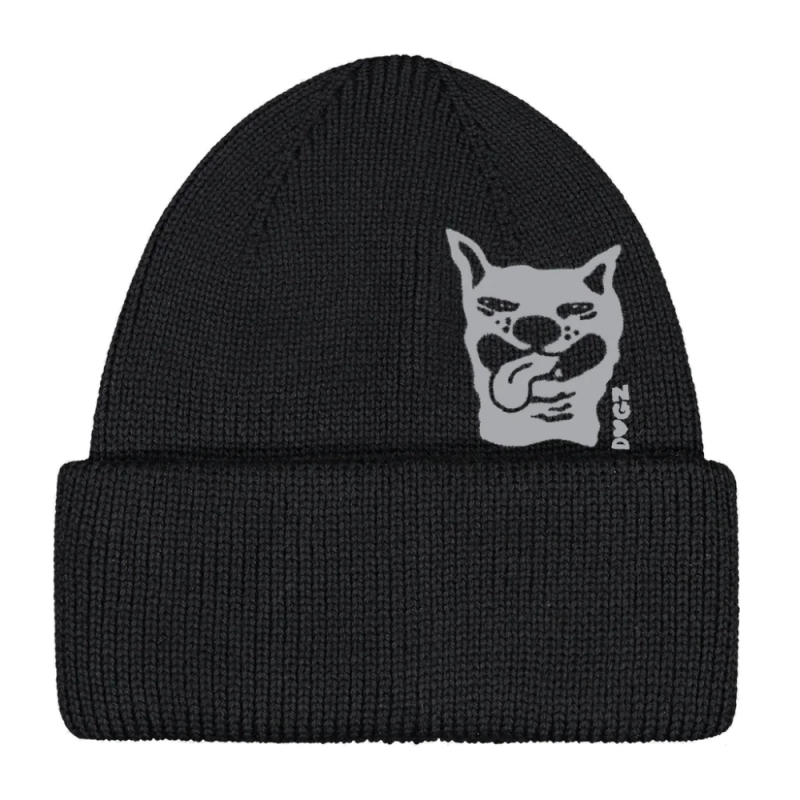 Dogz merino hat, black / reflective