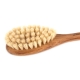 Bath brush with handle, horse hair / tampico