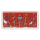 Taika plate 12x24cm, red