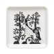 Taika plate 12x12cm, black