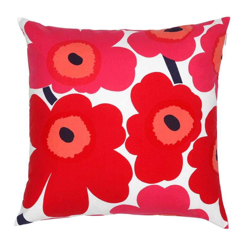 Pieni Unikko pillowcase 50x50, red