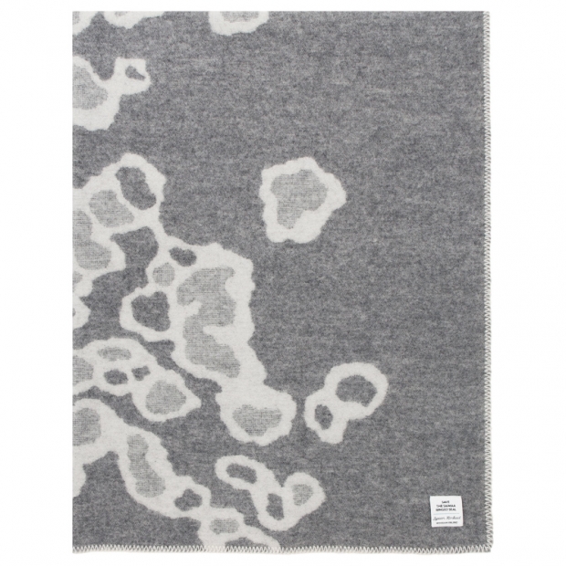 Saimaannorppa wool blanket 130x180, gray-white