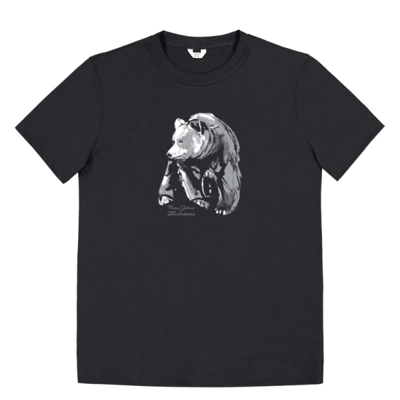 Tričko Lempeä karhu, černé