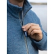 Pánska merino bunda, fleece / modrá sky