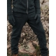 Pánské merino kalhoty, fleece / antracitové