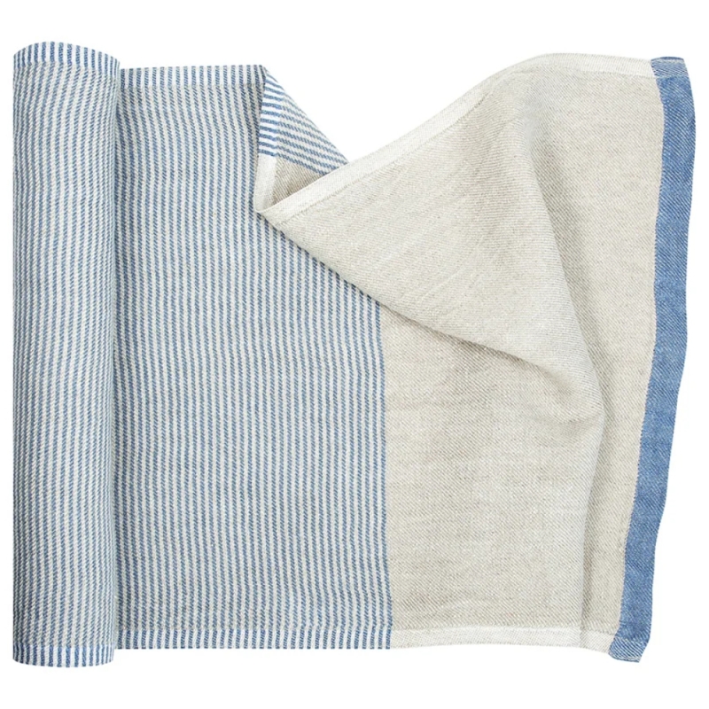 Kaisla sauna mat 50x180, linen-blue
