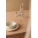 Linen tablecloth / blanket Meirami 150x260, pink-cinnamon