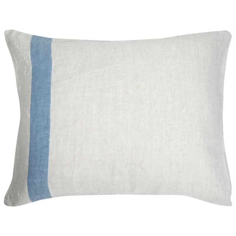 Linen pillowcase Usva 50x60, linen-blue