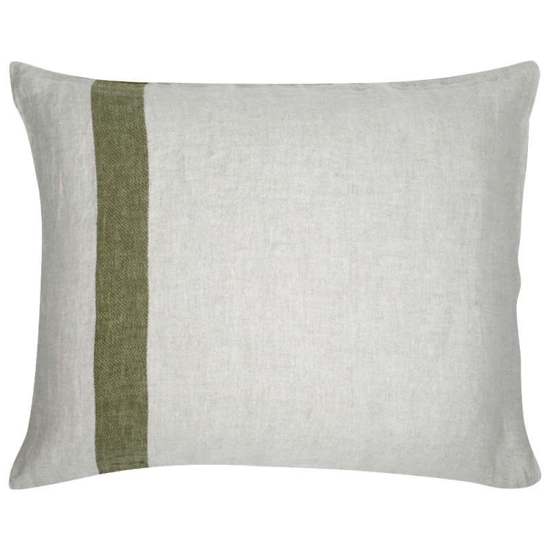 Linen pillowcase Usva 50x60, linen-olive