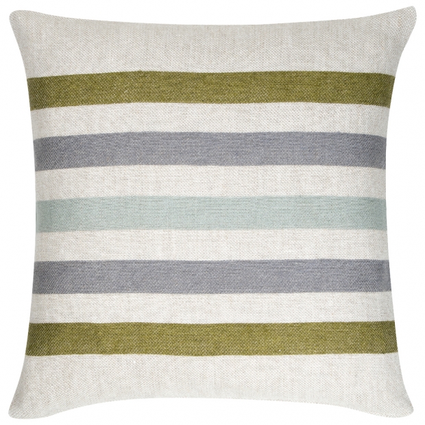Linen cushion cover Virta, linen-olive-grey