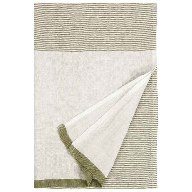 Linen tablecloth Kaisla 150x260, linen-olive