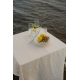 Linen tablecloth Kaisla 150x200, linen-white