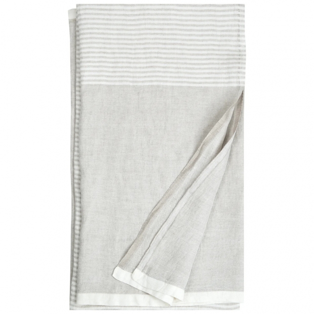Linen tablecloth Kaisla 150x260, linen-white