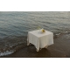 Linen tablecloth Kaisla 150x260, linen-white