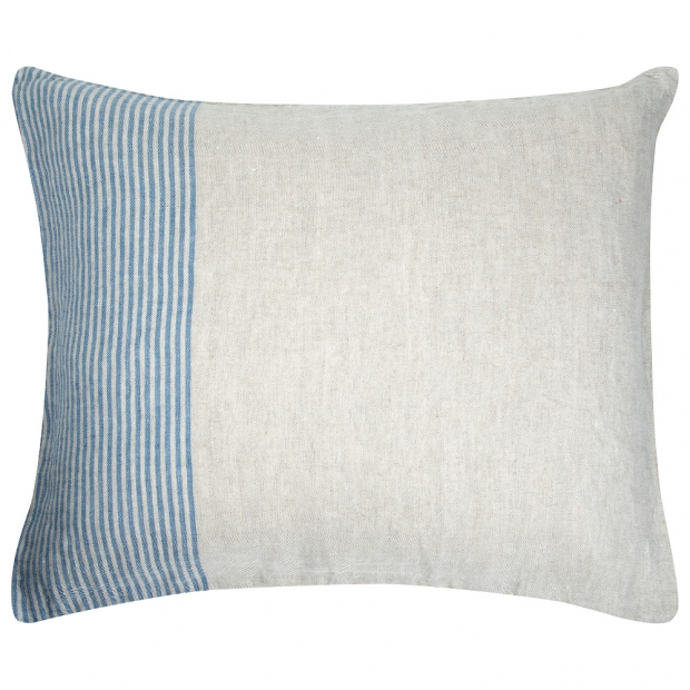 Linen cushion cover Kaisla 50x60, linen-blue