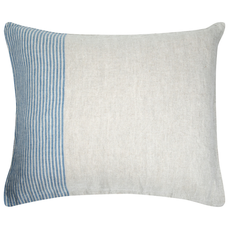 Linen cushion cover Kaisla 50x60, linen-blue