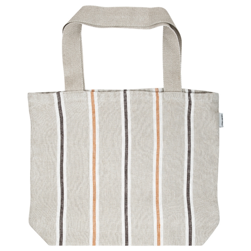 Linen bag Tori, linen-cinnamon