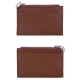 Card wallet, brown-silver
