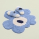 Unikko bath mat 73x74, blue