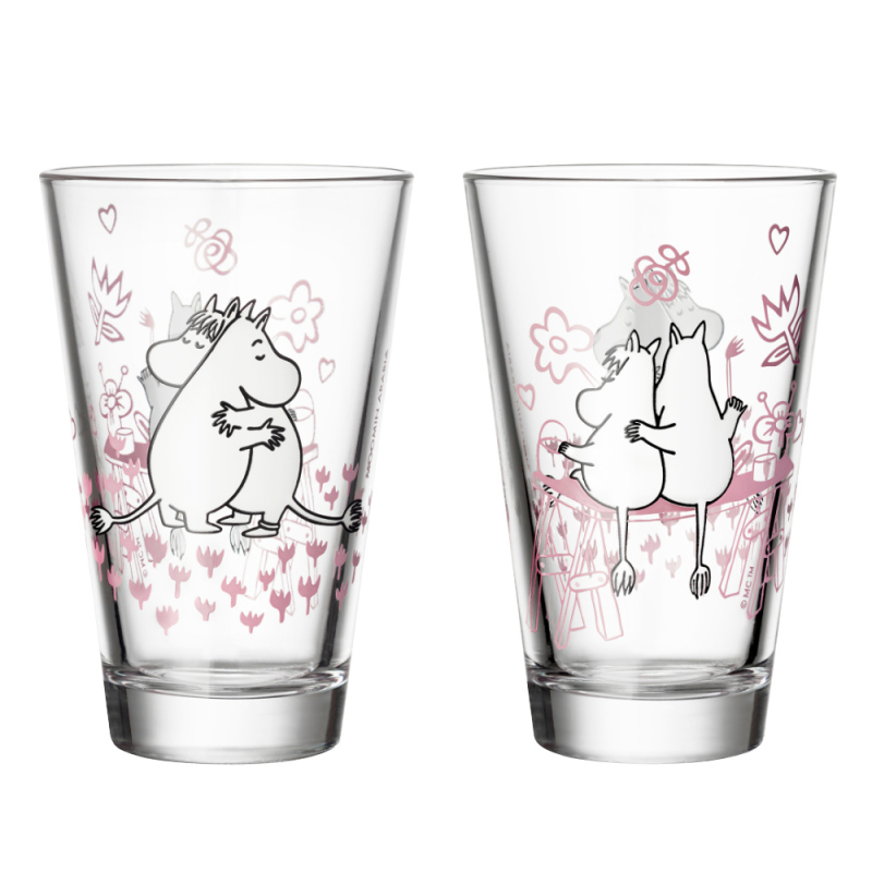 Sklenice Moomin Love 0,22l, 2ks / 30. výročí