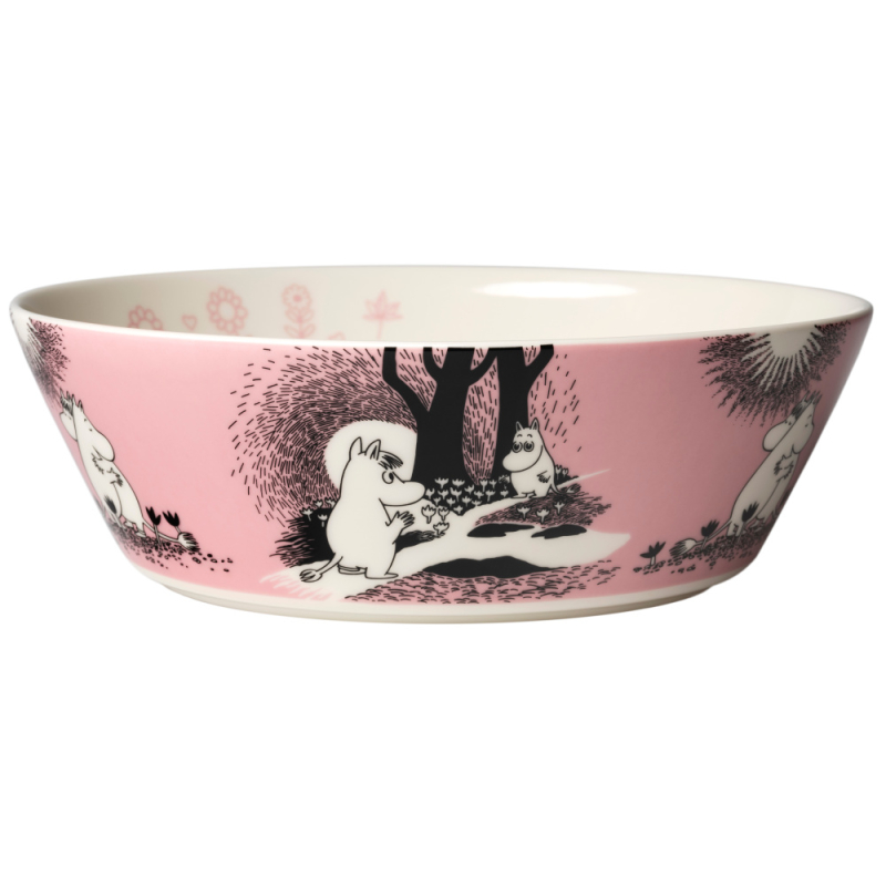 Moomin Love serving bowl 23cm, pink / 30th anniversary