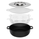 Norden Chef cast iron grill pot