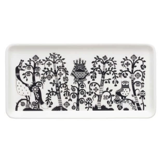Taika plate 12x24cm, black