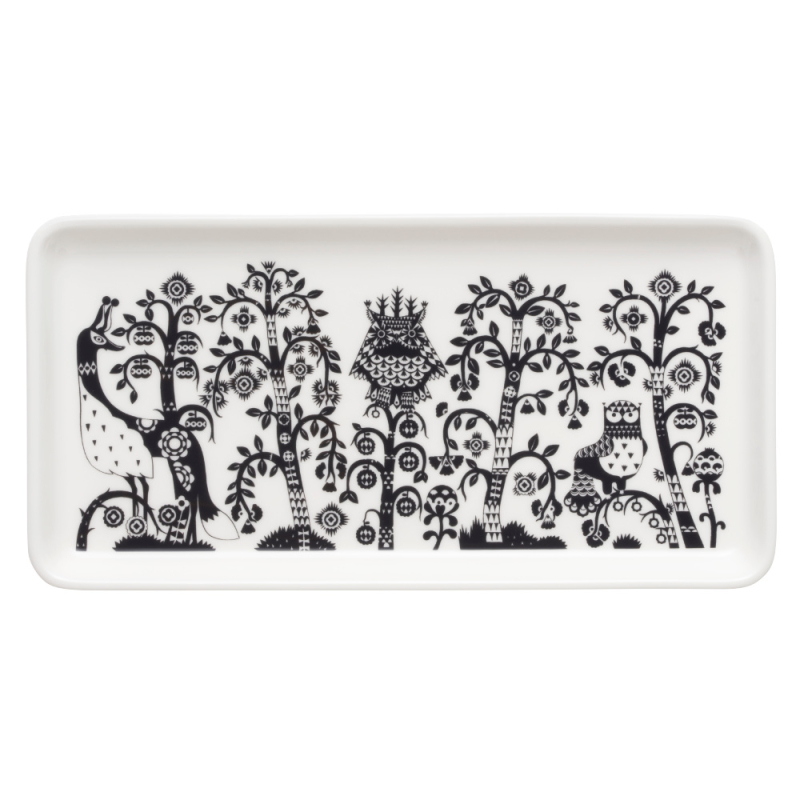 Taika plate 12x24cm, black