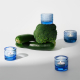 Kivi candlestick, blue aqua