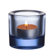 Kivi candlestick, blue aqua