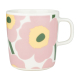 Oiva Unikko mug 0.4l, white-pink-yellow