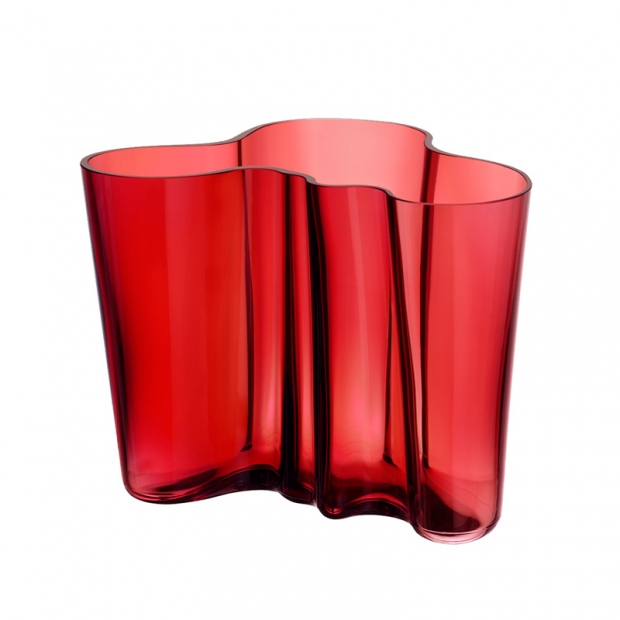 Alvar Aalto vase 160mm, cranberry