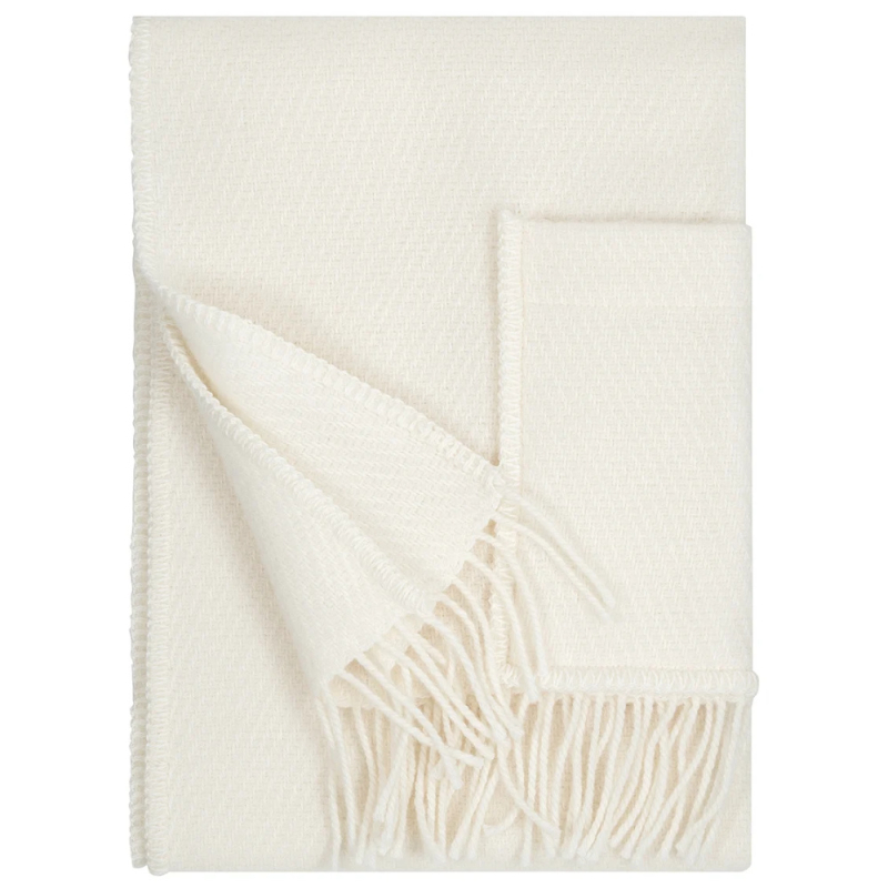 Šál Uni, s kapsami / bílý