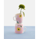 Oiva Unikko mug 0,25l, white-pink-yellow