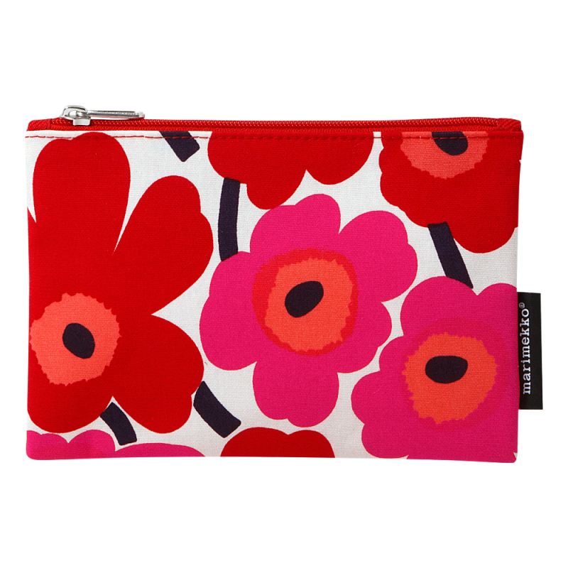 Cosmetic bag Kaika Unikko, red-white