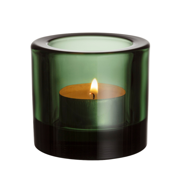 Kivi candlestick, pine green