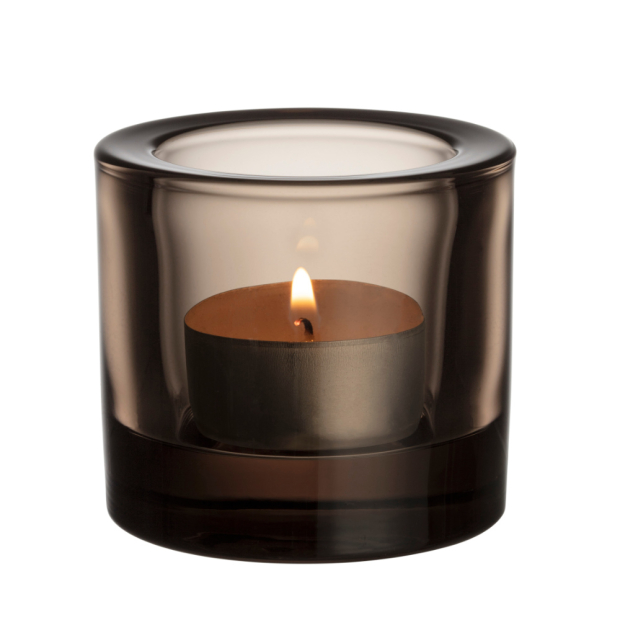 Kivi candlestick, light brown