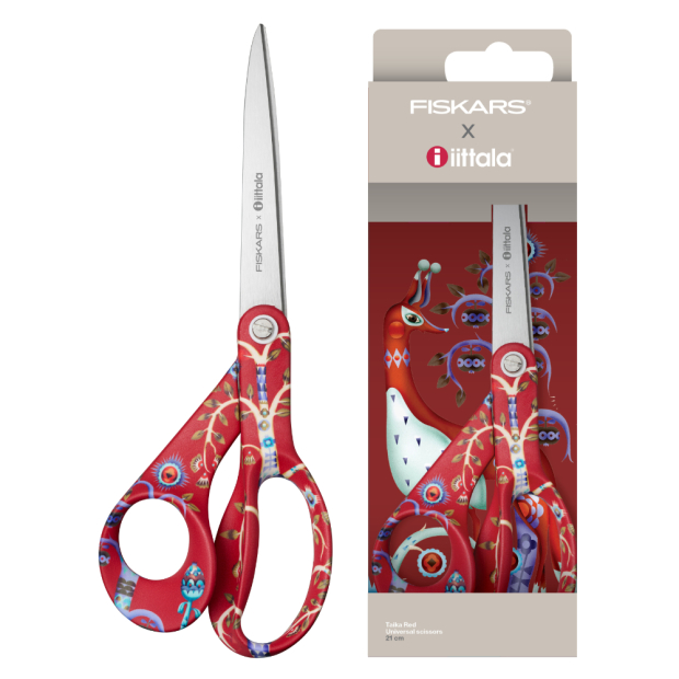 Nožnice Taika 21cm, červené